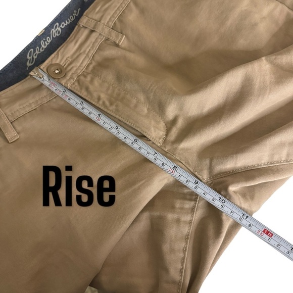 Eddie Bauer Legend Wash Truly Straight Fit Straight Leg khaki chino pants 12 - Picture 9 of 10